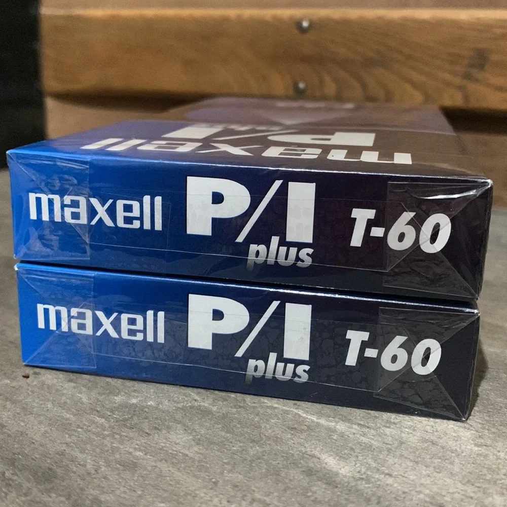 Blank VHS tapes.  Maxwell.  Lot of 2